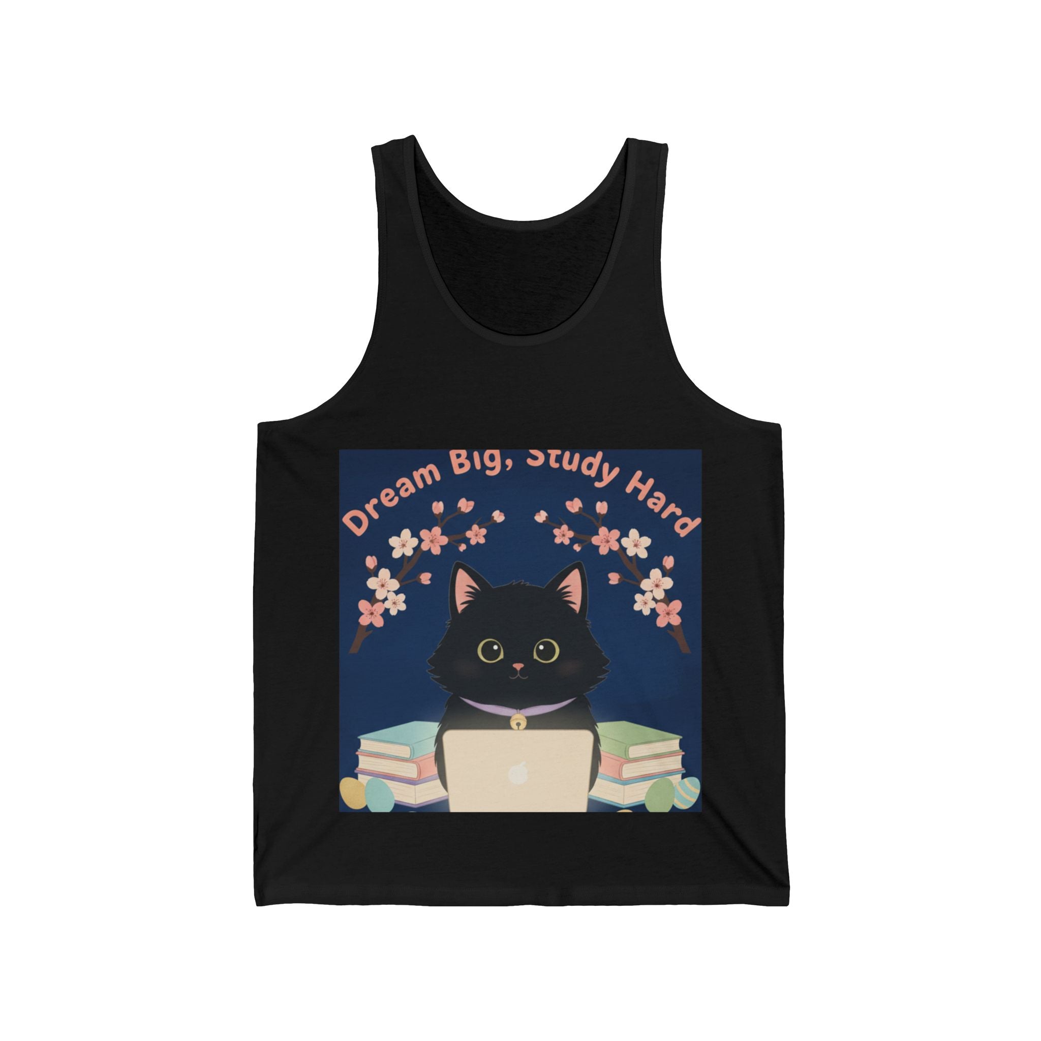 Black Cat Tank Top – Dream Big Study Hard