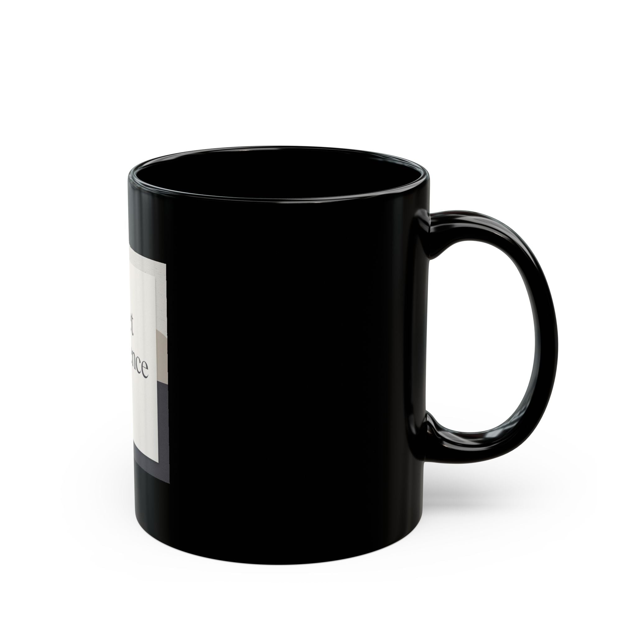 quiet confidence Black Mug