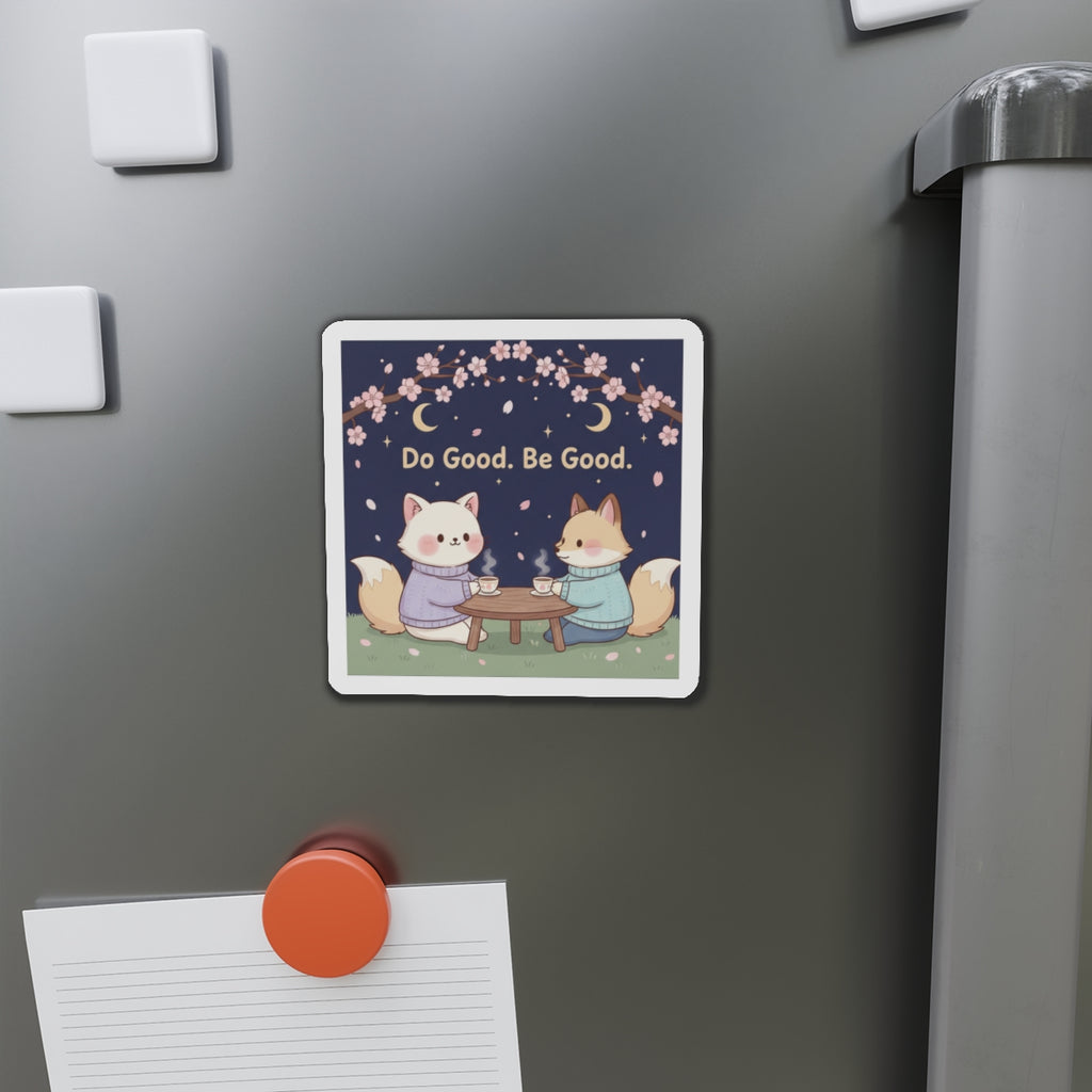 Cat Die-Cut Magnet – Do Good Be Good