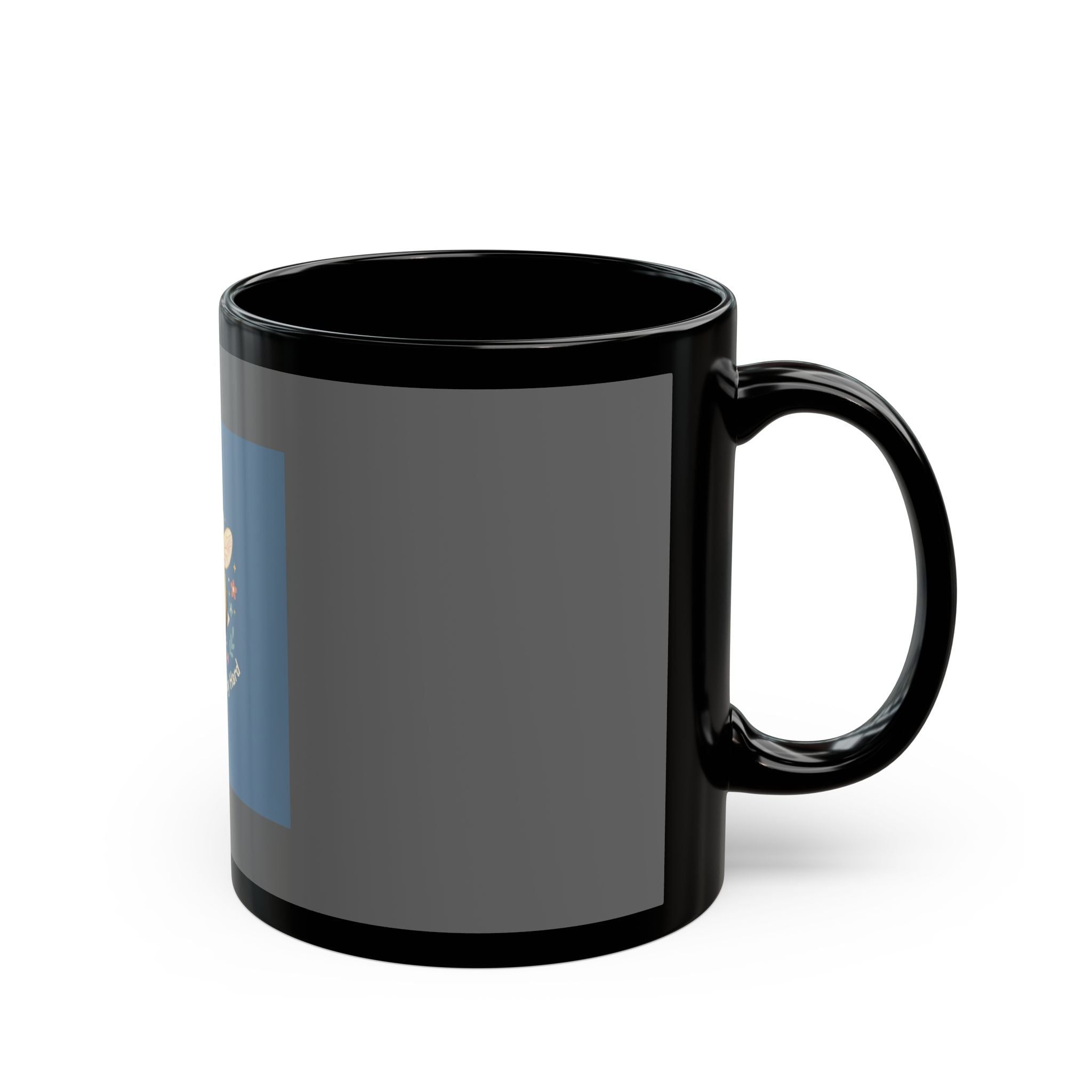 Bee Black Mug 11oz – Dream Big Study Hard