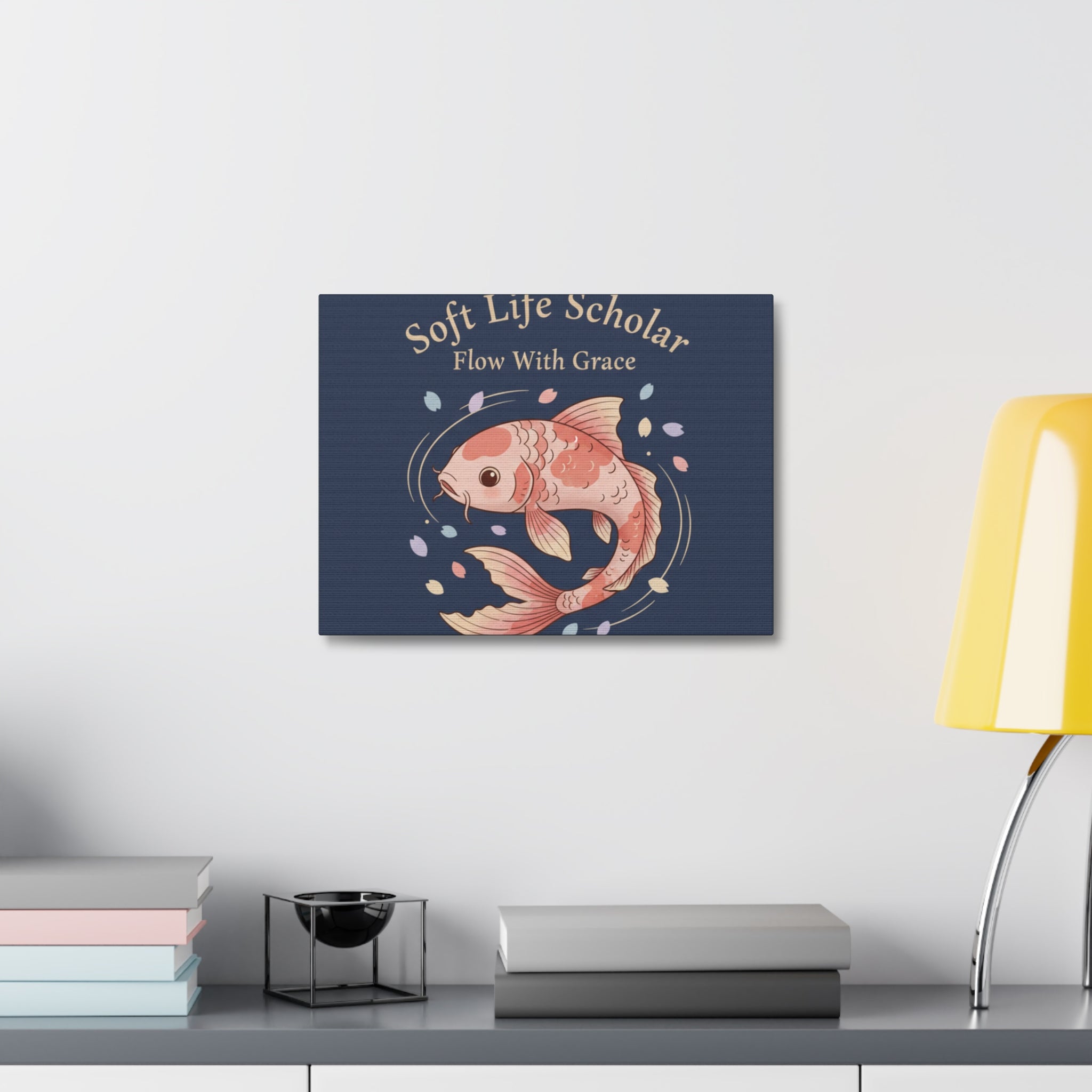 Koi Canvas Print – Soft Life Scholar Flow With Grace