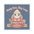 Rabbit Kiss-Cut Sticker – Study Now, Slay Later