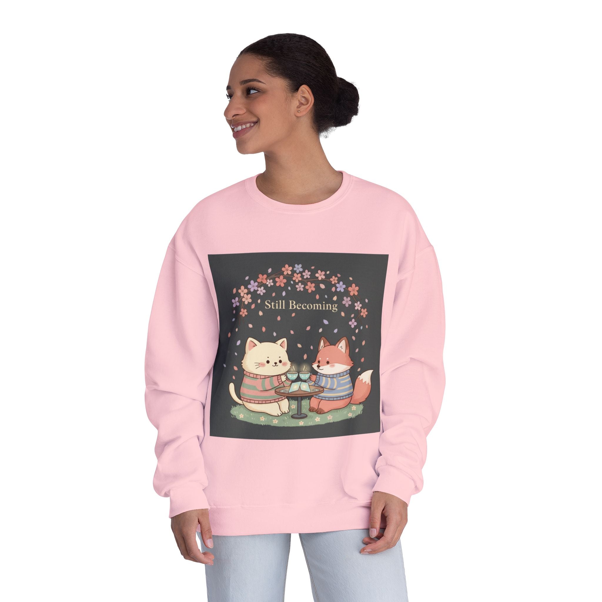 Cat Crewneck Sweatshirt – Still Becoming