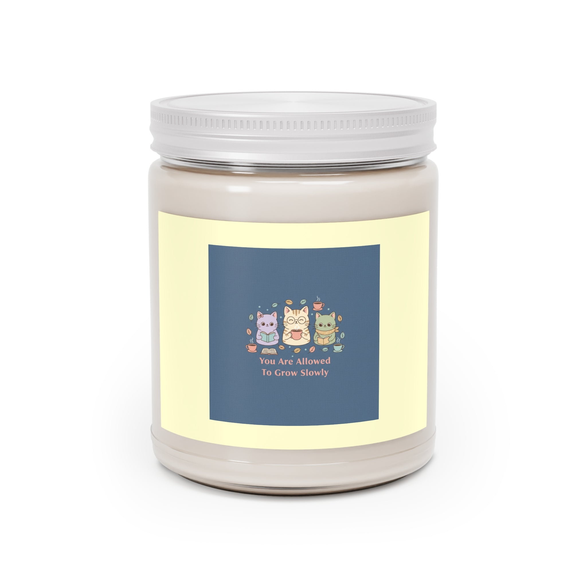 Cats With Glasses Scented Candle – You Are Allowed to Grow Slowly