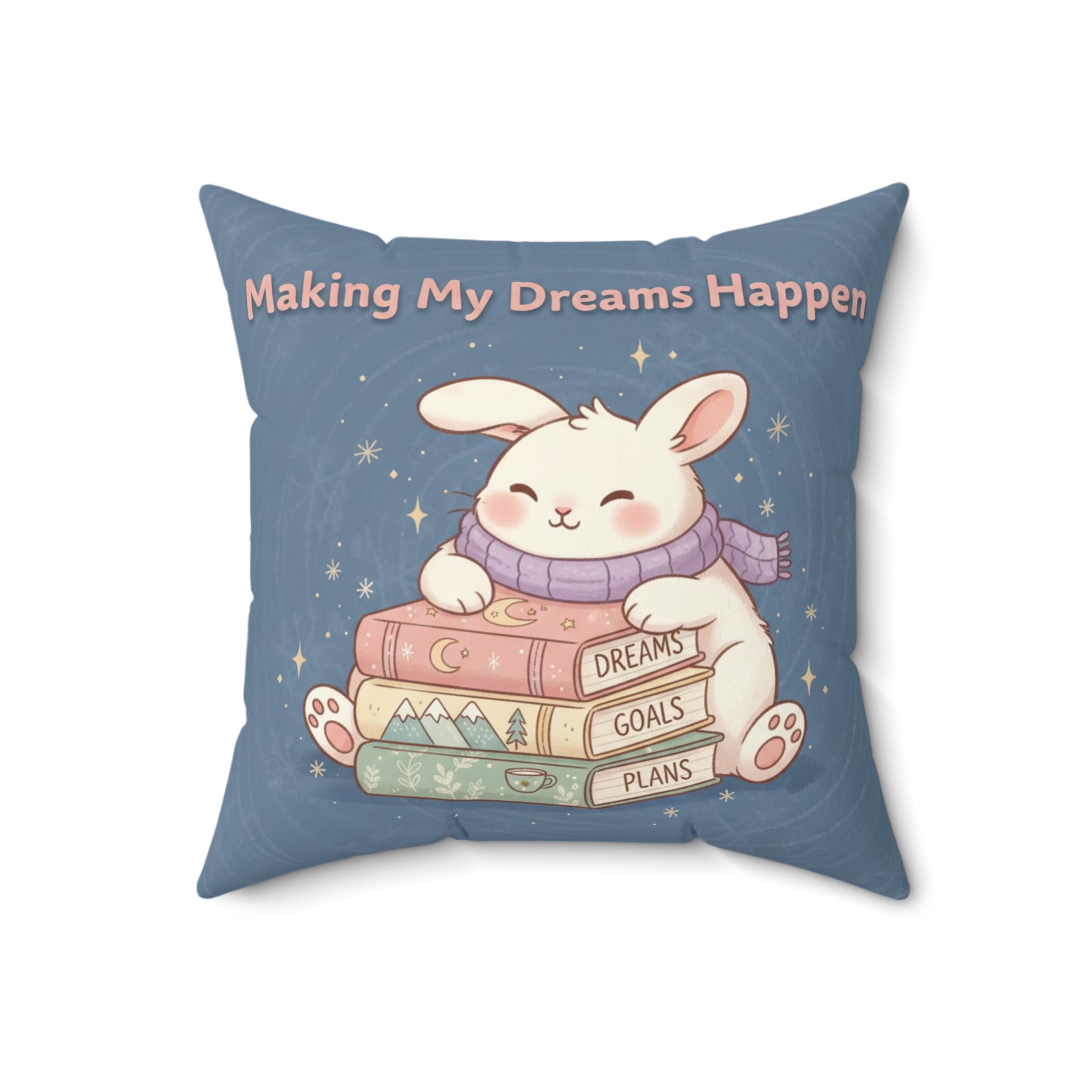 Rabbit Square Pillow – Making My Dreams Happen
