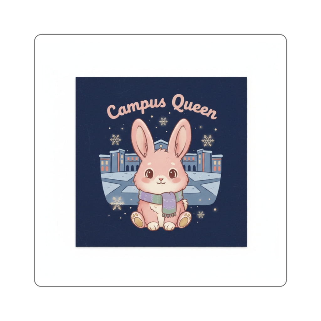 Rabbit Die-Cut Sticker – Campus Queen