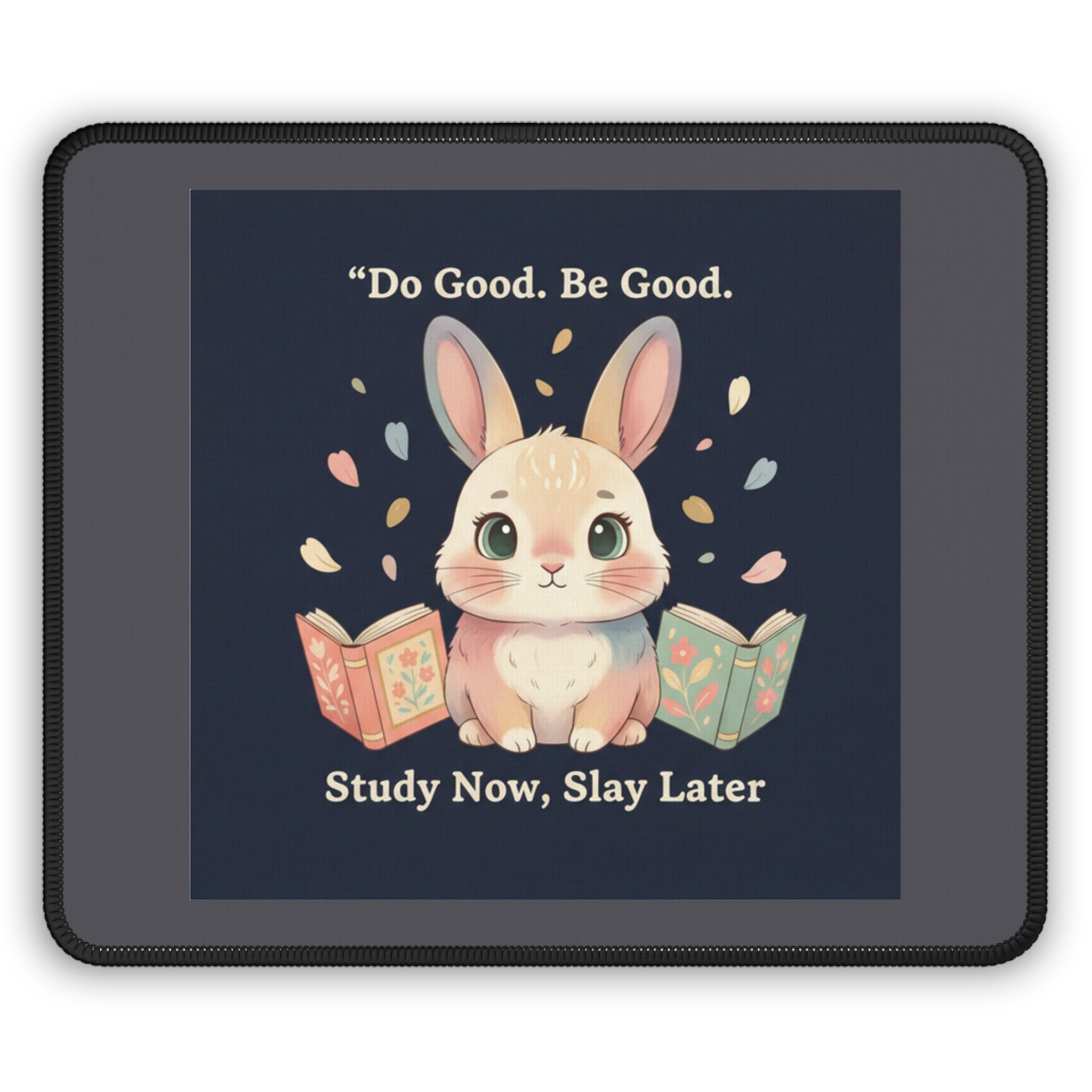 Bunny Mouse Pad – Do Good Be Good Study Now Slay Later