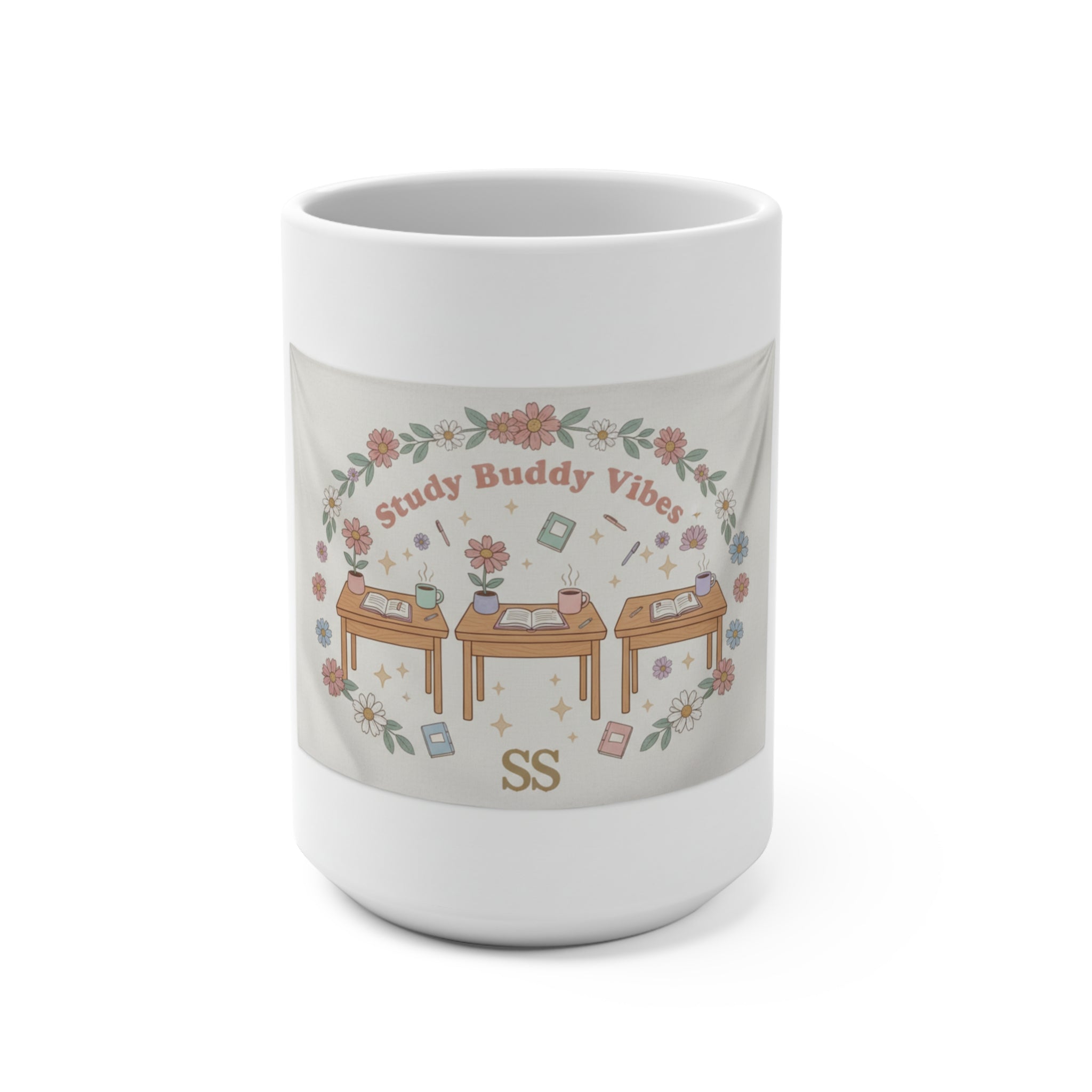 Study Buddy Vibes Mug 15oz
