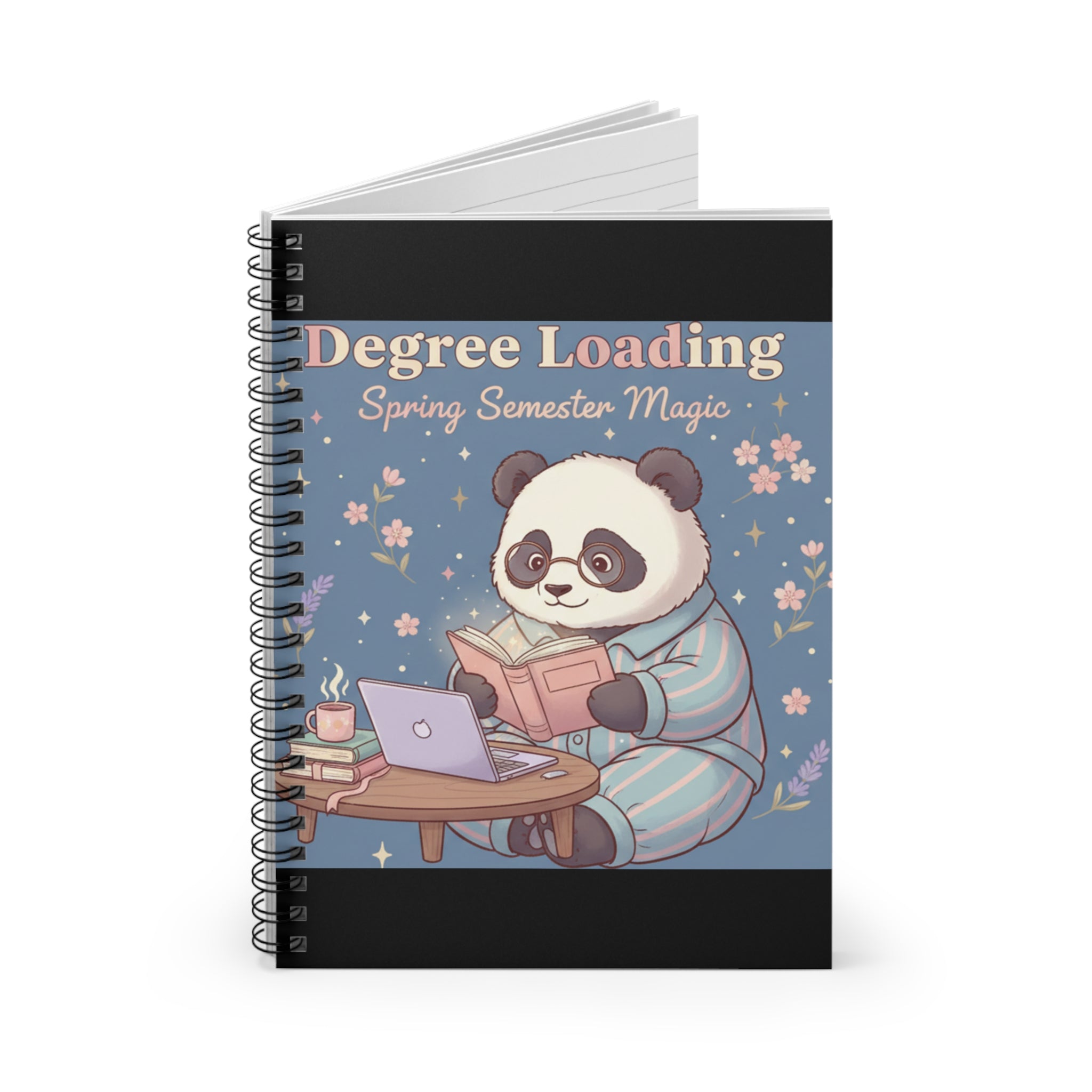 Panda Spiral Notebook – Degree Loading Spring Semester Magic