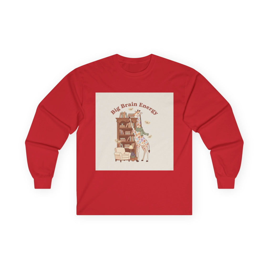 Big Brain Energy Giraffe Long Sleeve Tee