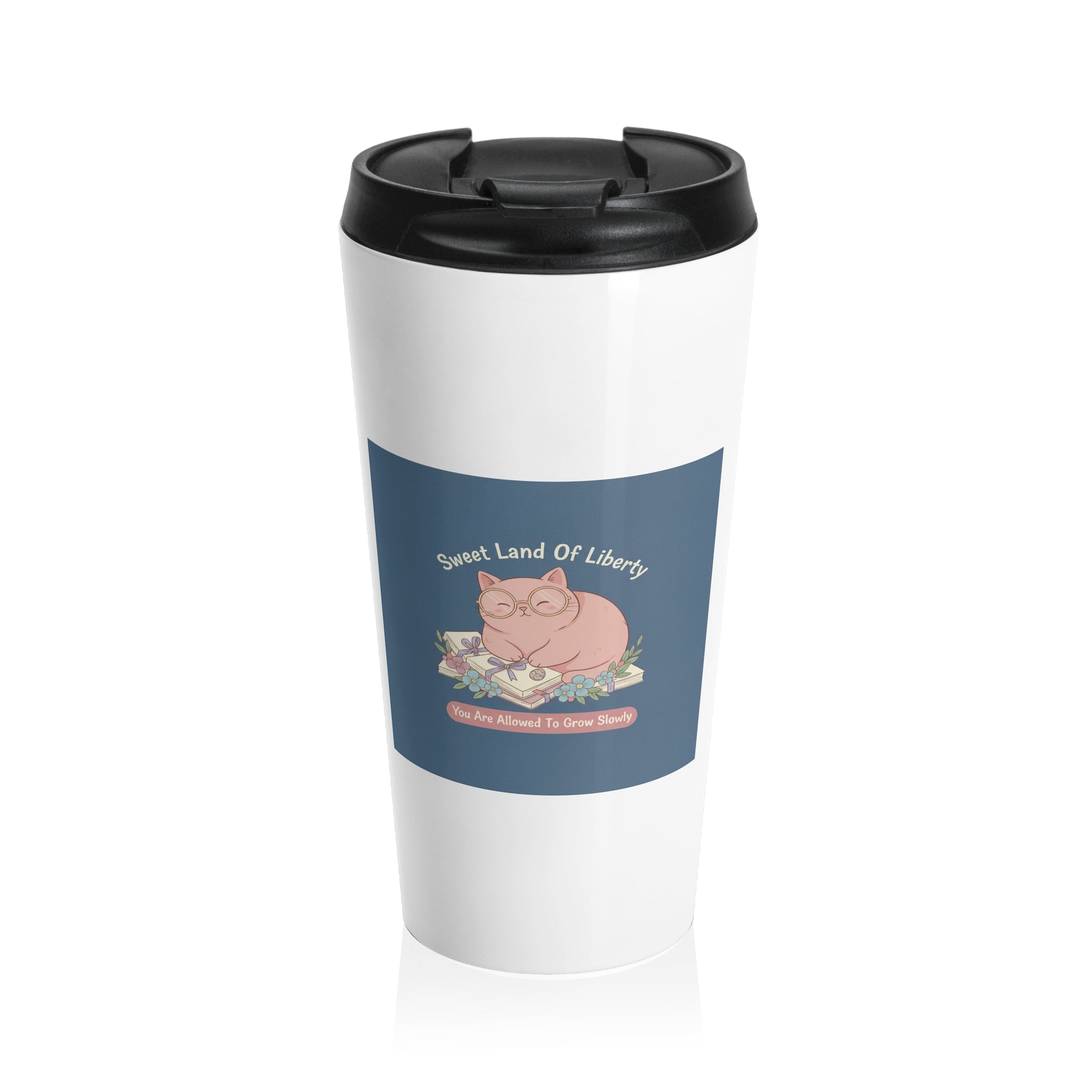 Cat Travel Mug – Sweet Land of Liberty