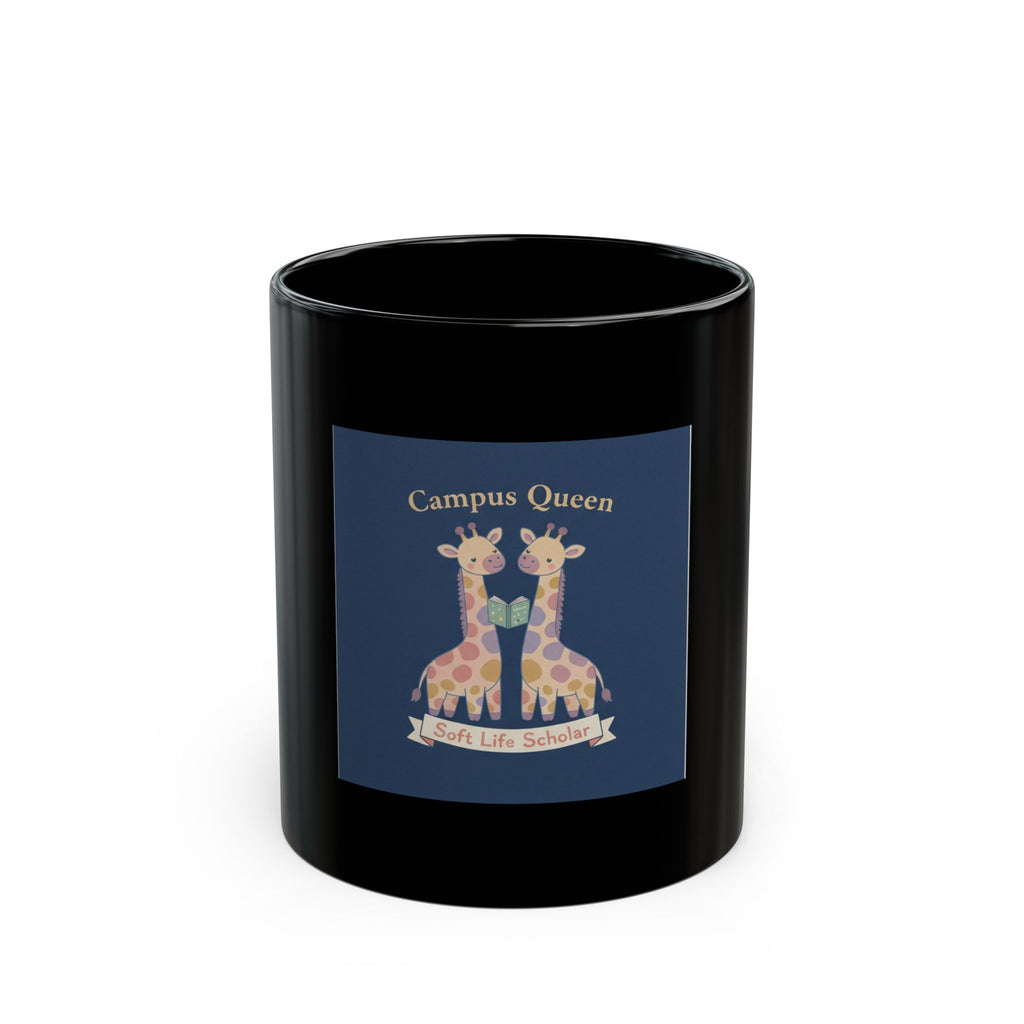 Giraffes Black Mug 11oz – Campus Queen Soft Life Scholar