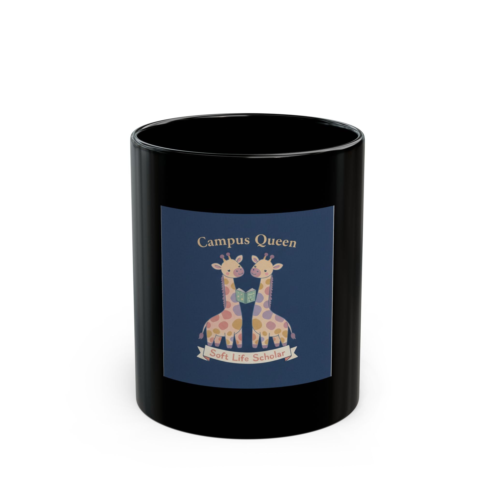 Giraffes Black Mug 11oz – Campus Queen Soft Life Scholar