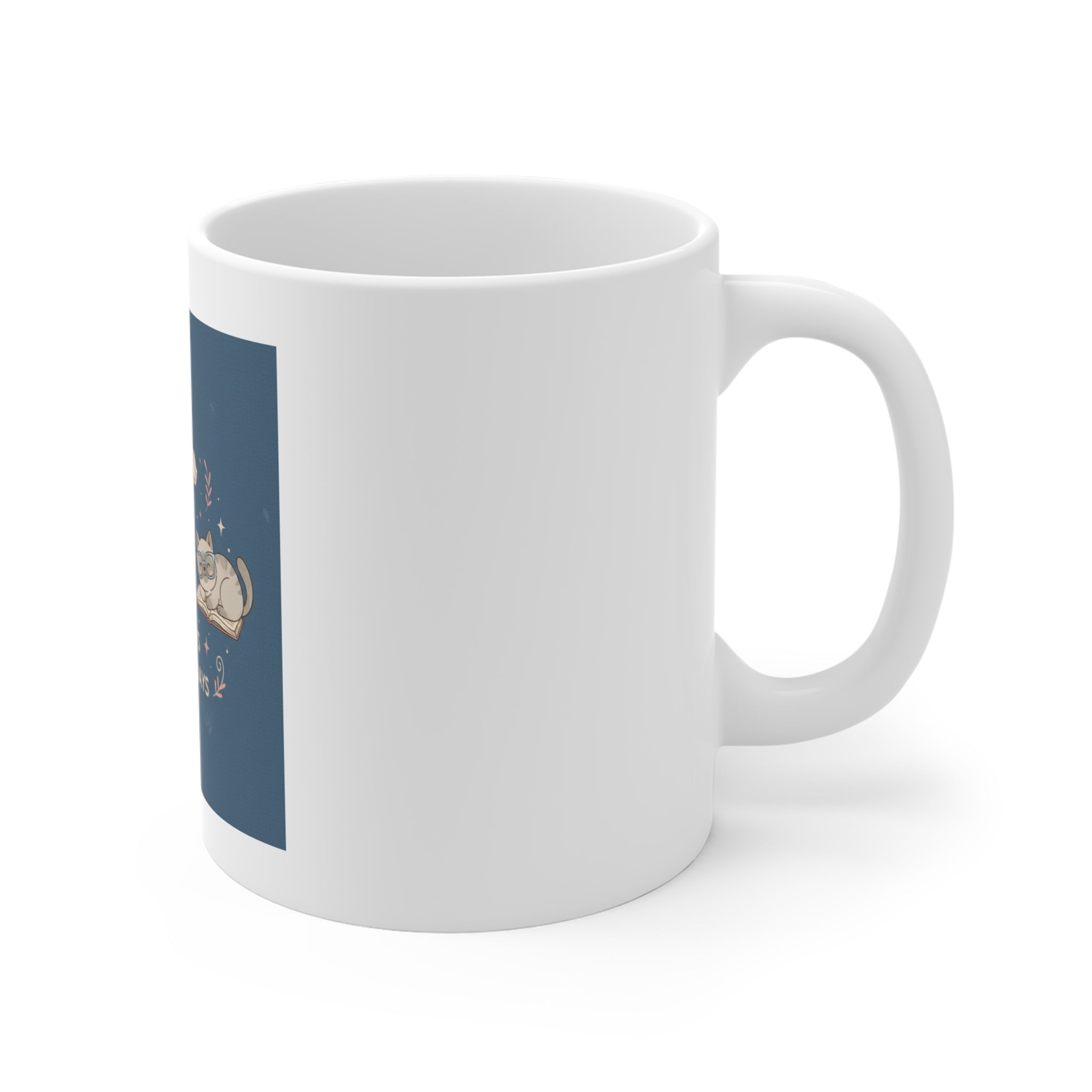 Cats With Glasses Mug 11oz – Library Days Are the Best Days