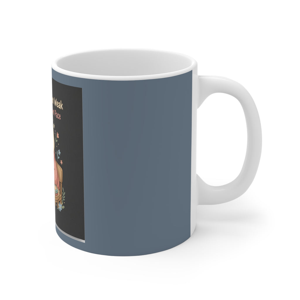 Duck In A Cardigan Mug 11oz – Soft Doesnt Mean Weak Bloom at Your Own