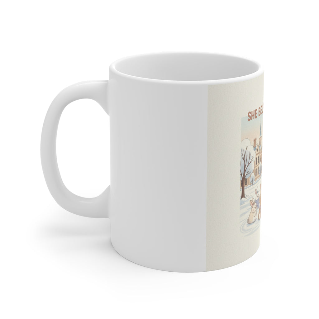 SHE BELIEVED SHE COULD Rabbit Mug 11oz