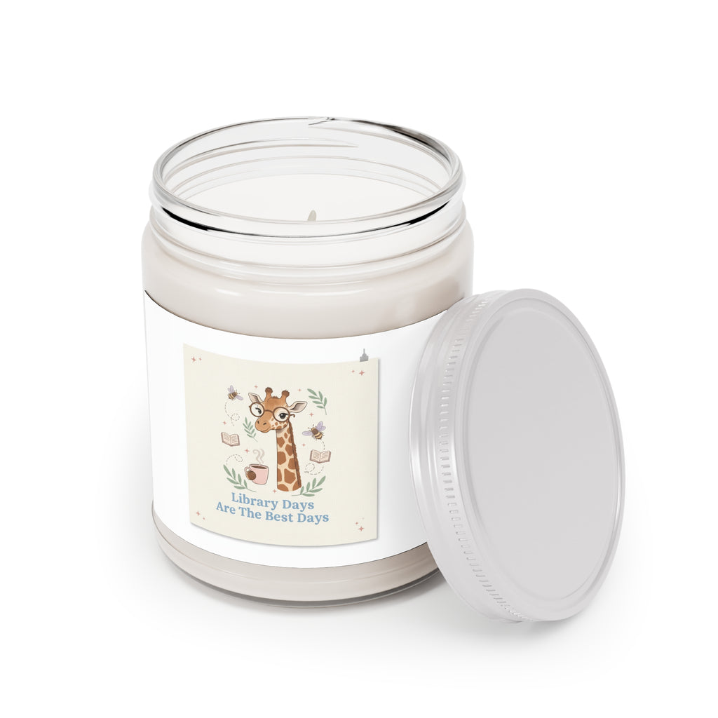 Library Days Are The Best Days Giraffe Scented Candle