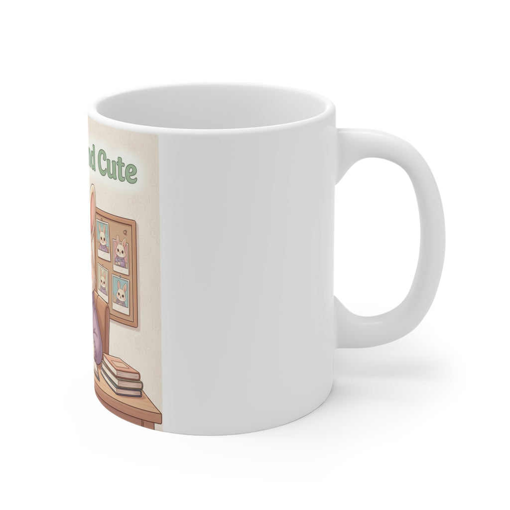 Educated And Cute Rabbit Mug 11oz