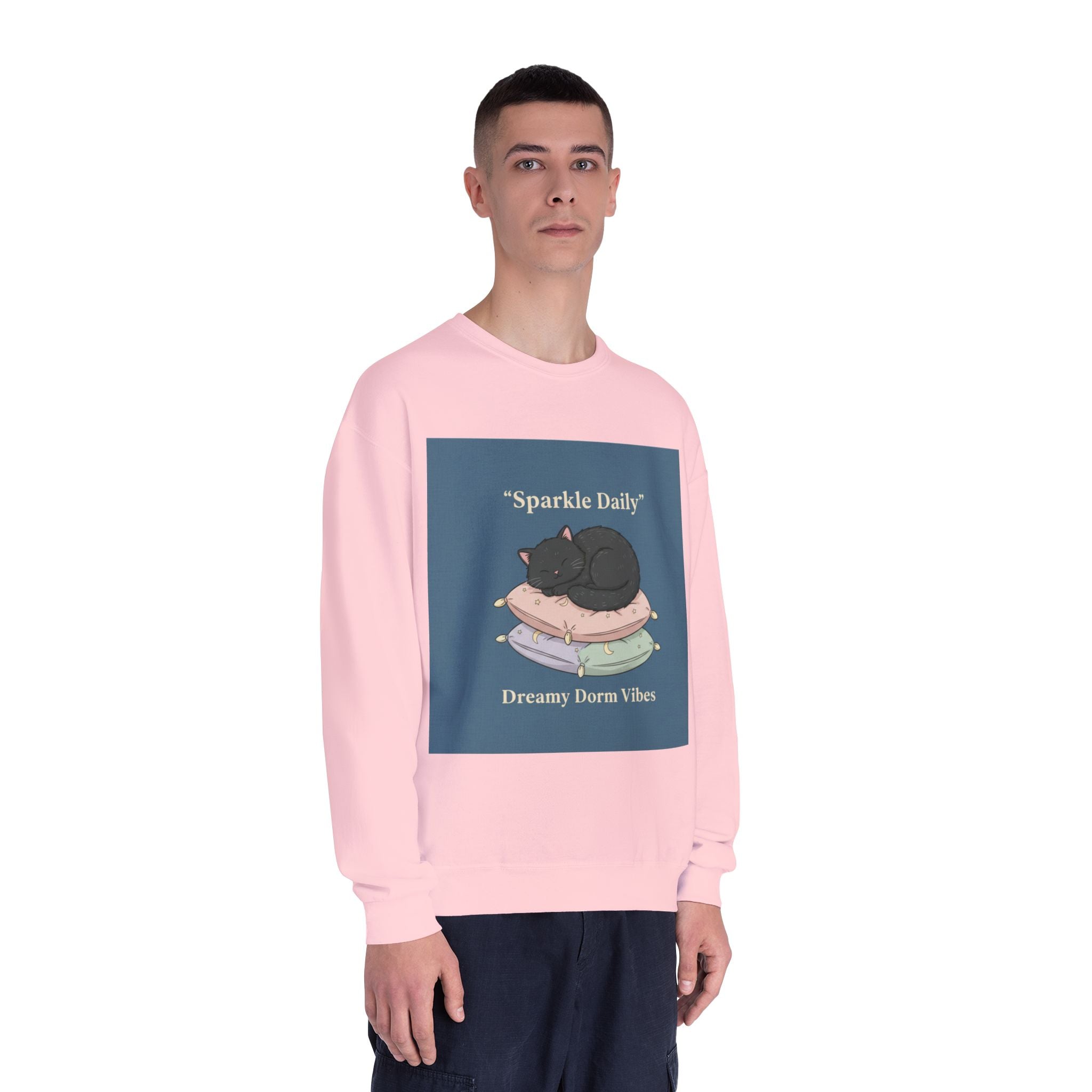 Black Cat Crewneck Sweatshirt – Sparkle Daily Dreamy Dorm Vibes