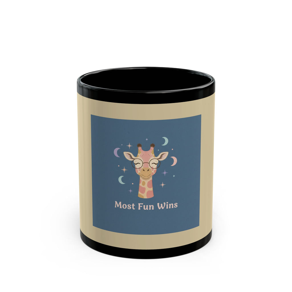 Giraffe Black Mug 11oz – Most Fun Wins