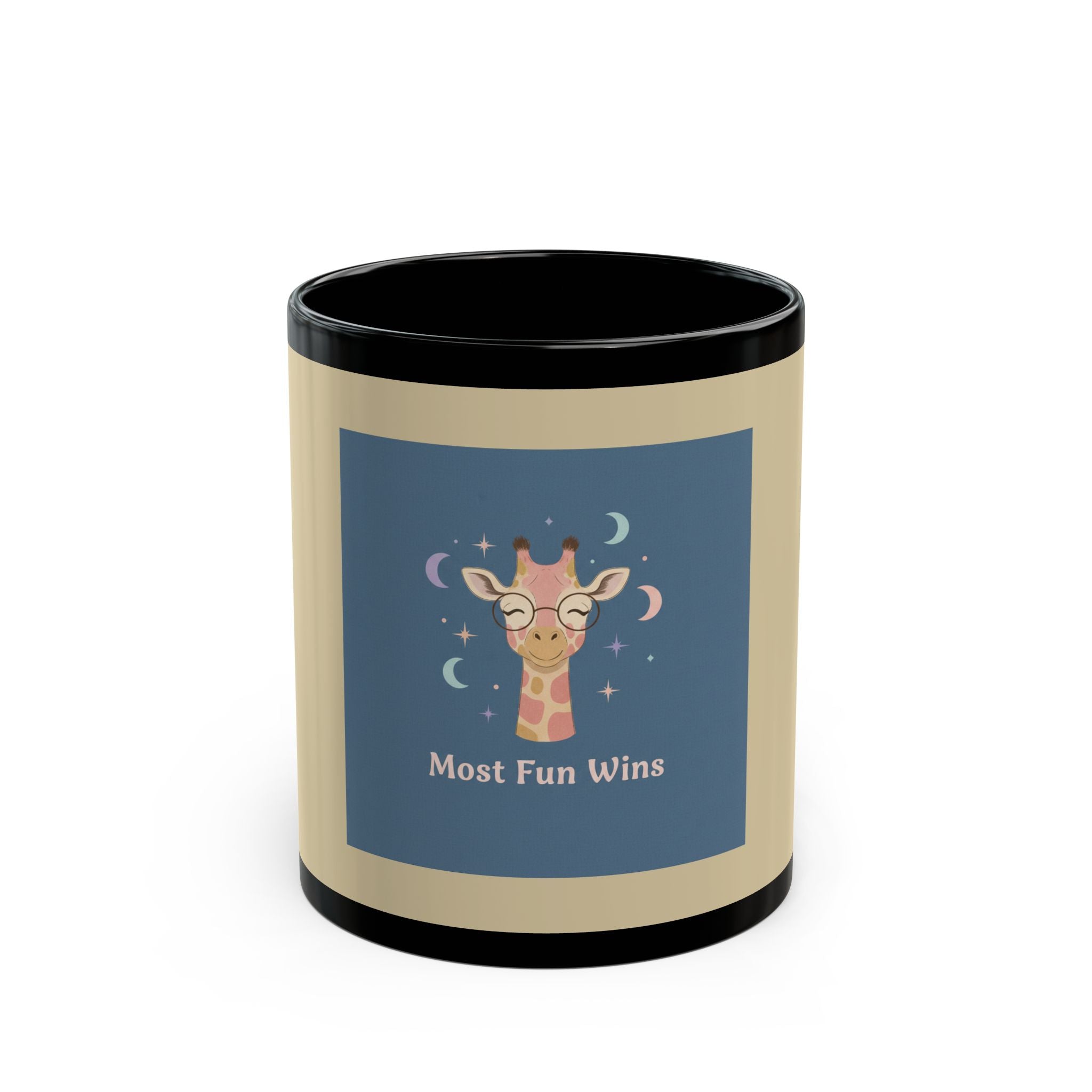 Giraffe Black Mug 11oz – Most Fun Wins