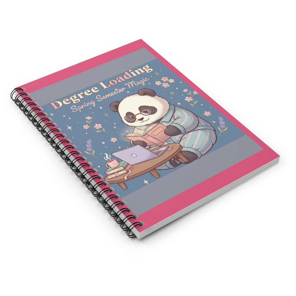 Panda Spiral Notebook – Degree Loading Spring Semester Magic