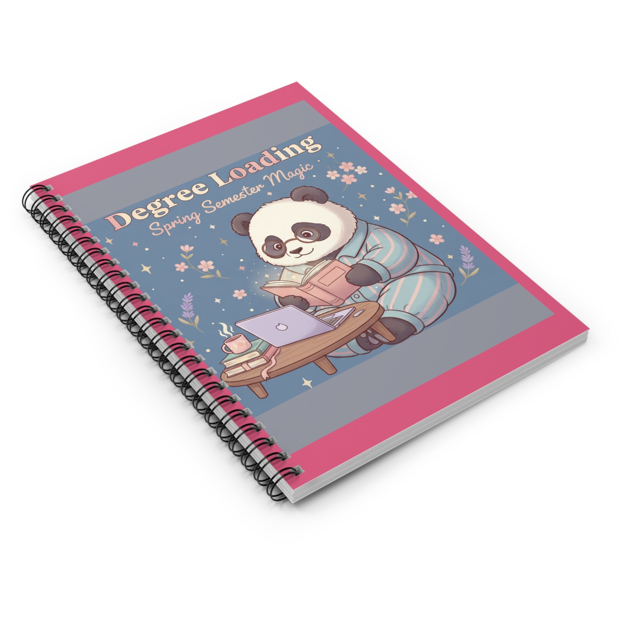 Panda Spiral Notebook – Degree Loading Spring Semester Magic