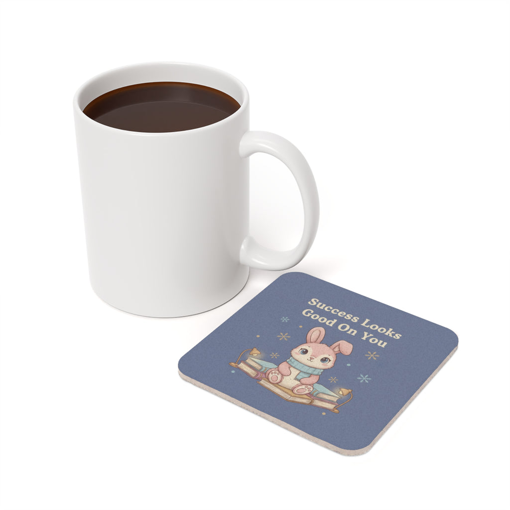 Rabbit Cork Coaster – Success Looks Good on You