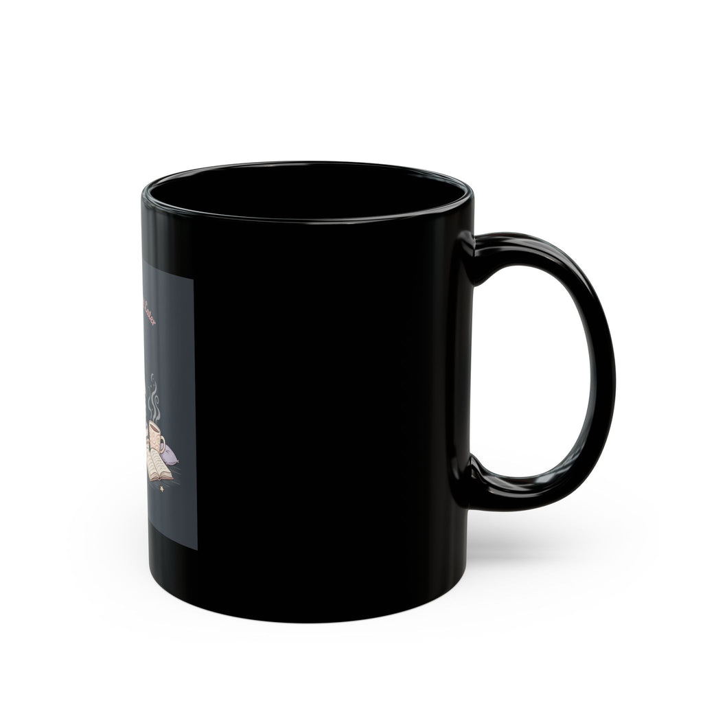 Bunny Black Mug 11oz – Study Now Slay Later