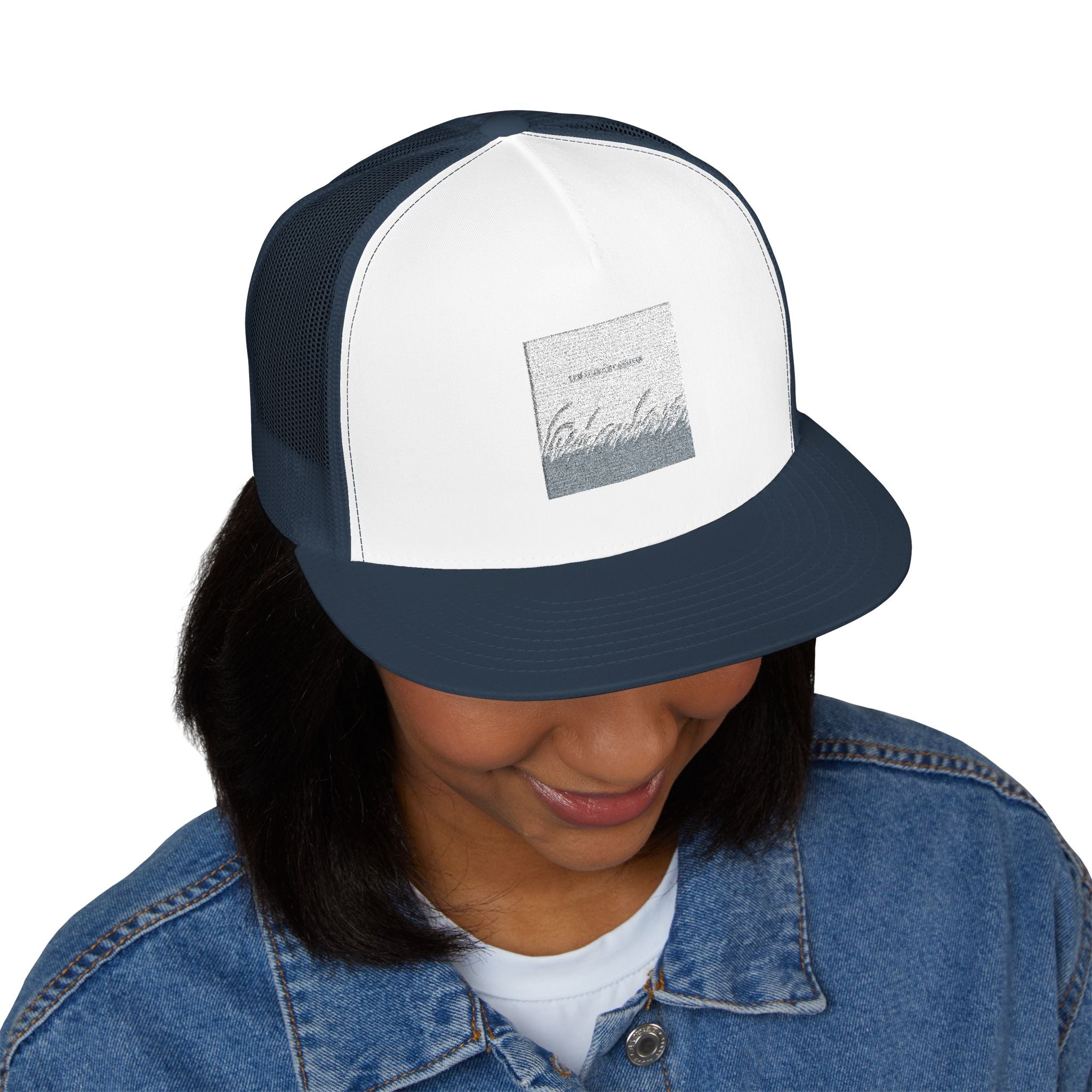 "LET THINGS UNFOLD" Black Cat Trucker Cap | College Girl Gift | Fashion | KayKay Classics