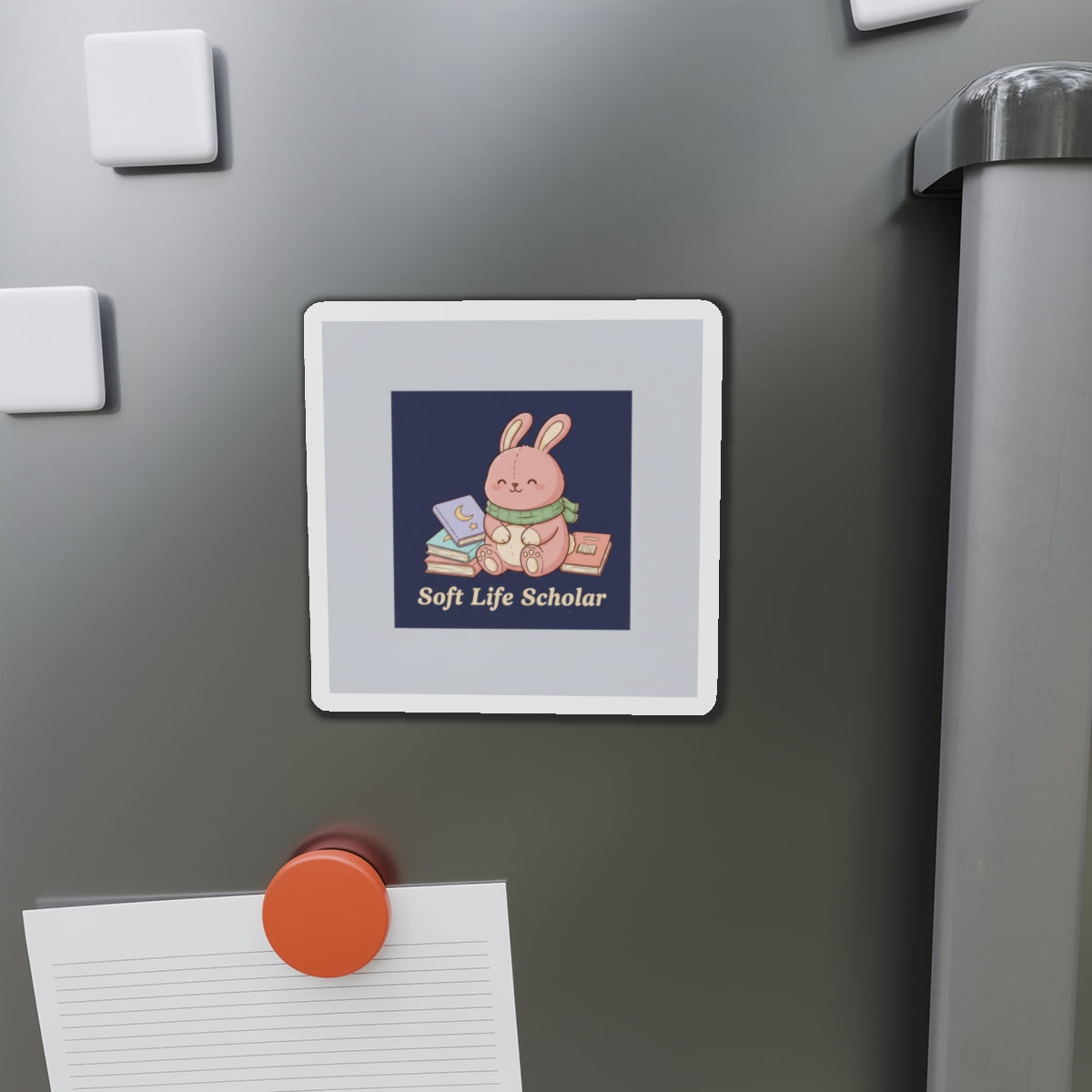 Rabbit Die-Cut Magnet – Soft Life Scholar