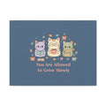 Cats With Glasses Canvas Print – You Are Allowed to Grow Slowly