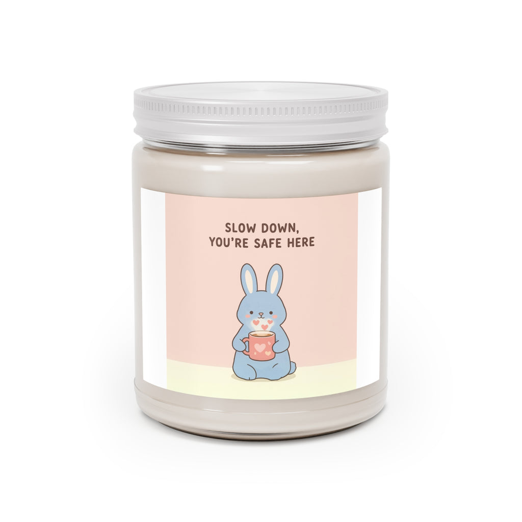 SLOW DOWN, YOURE SAFE HERE Scented Candle