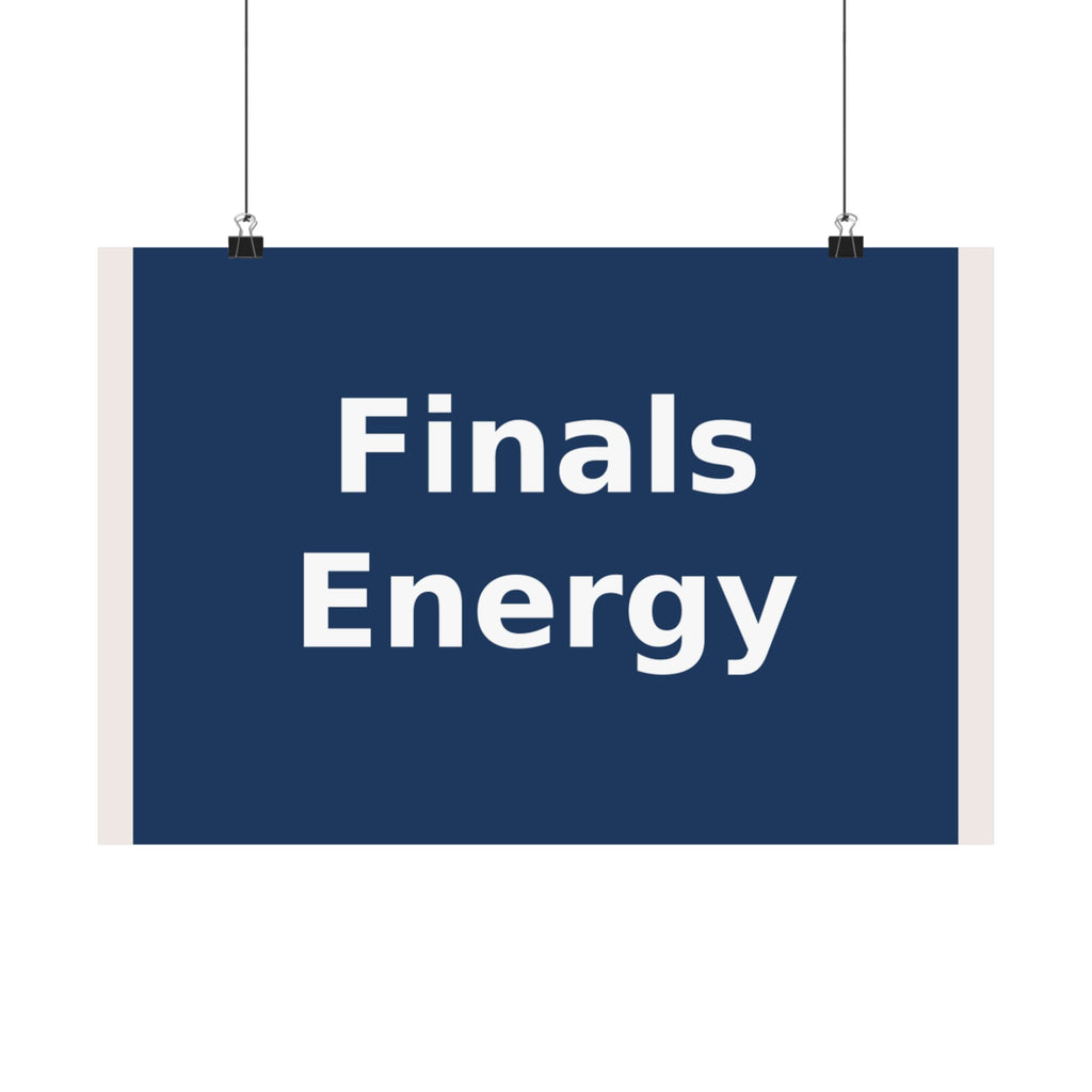 "Finals Energy" Black Cat Poster | Trendy Gift for Her | Lifestyle | KayKay Classics