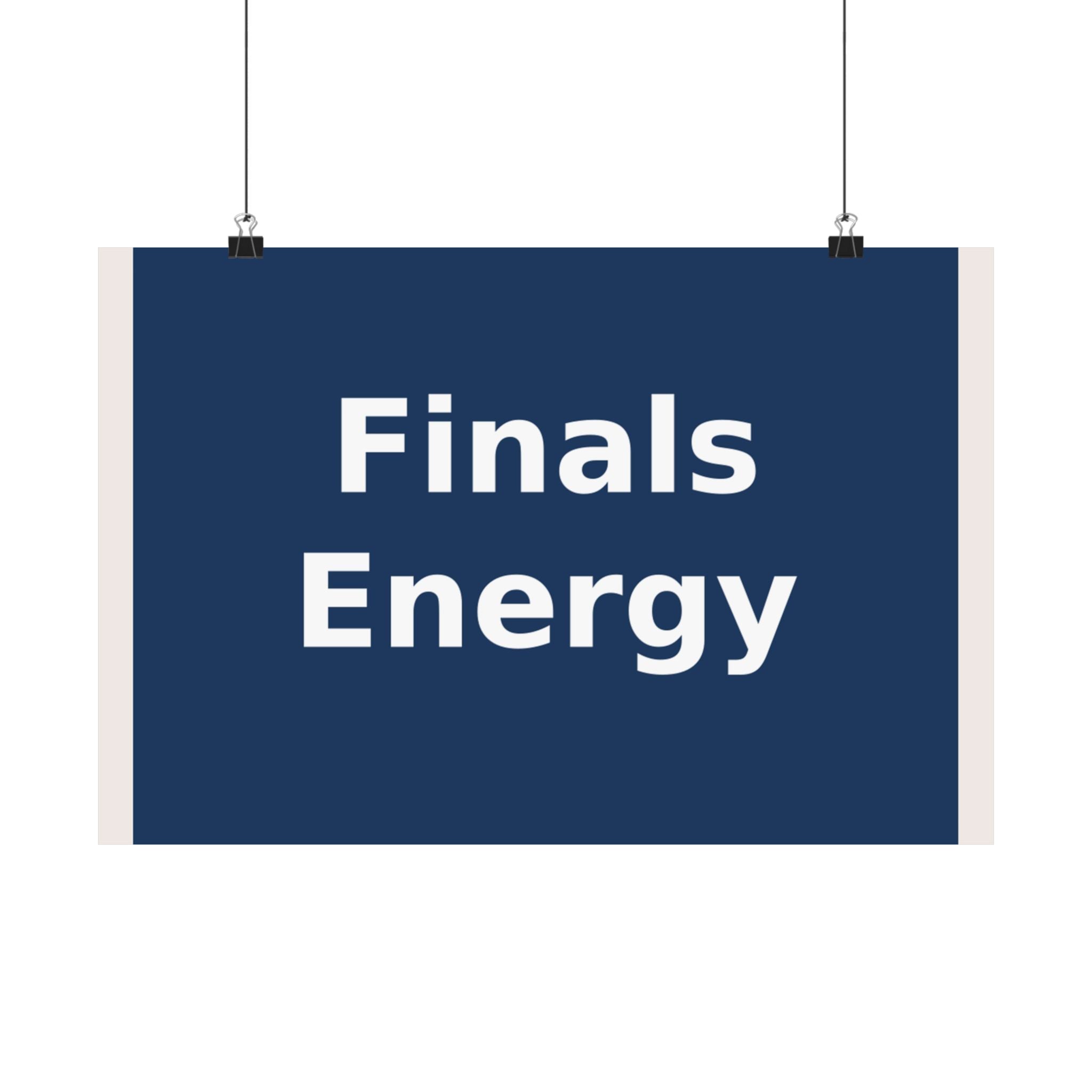 "Finals Energy" Black Cat Poster | Trendy Gift for Her | Lifestyle | KayKay Classics