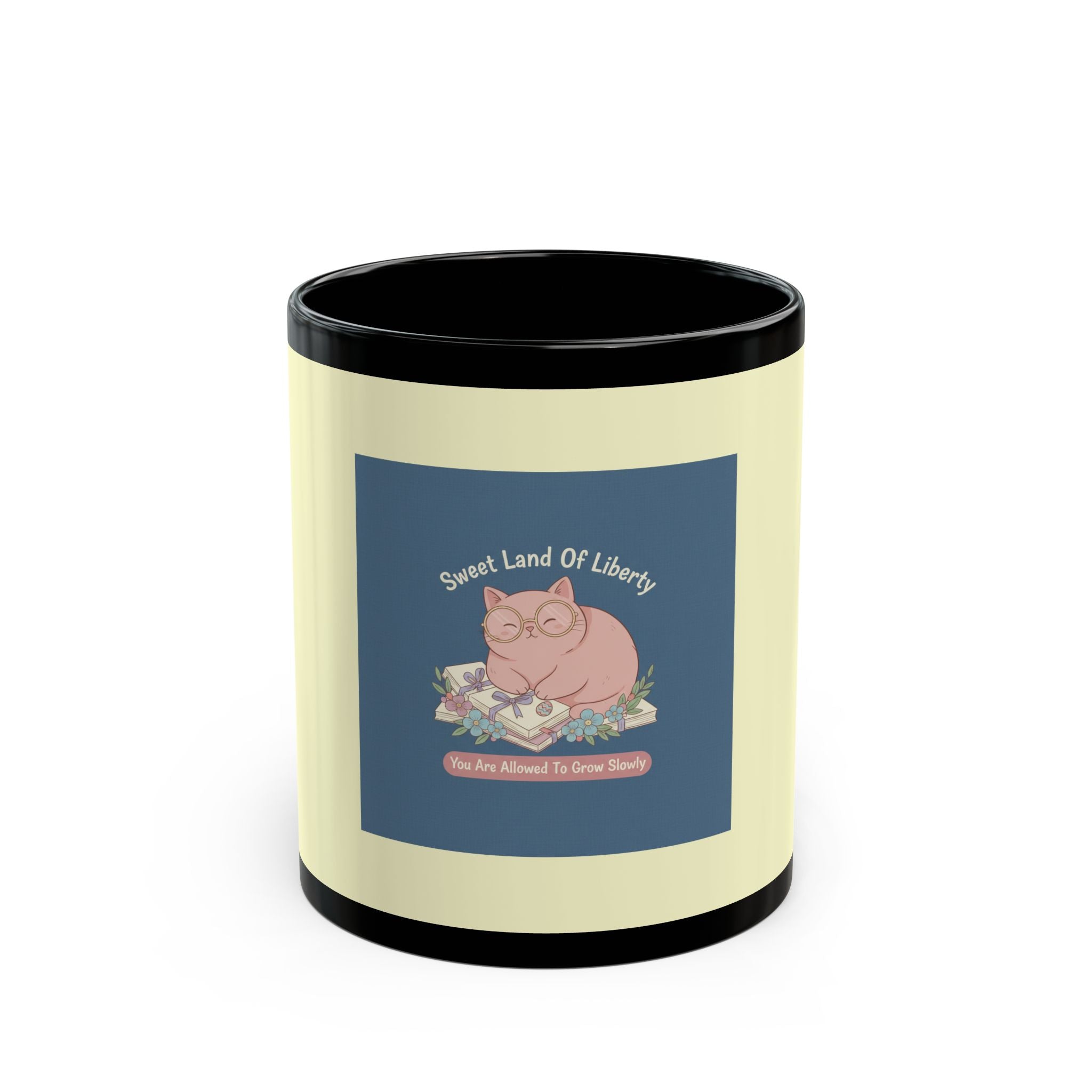 Cat Black Mug 11oz – Sweet Land of Liberty