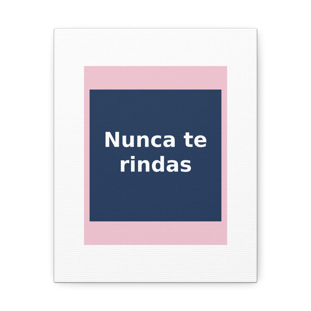 "Nunca te rindas" Black Cat Canvas | College Girl Gift | Fashion | KayKay Classics