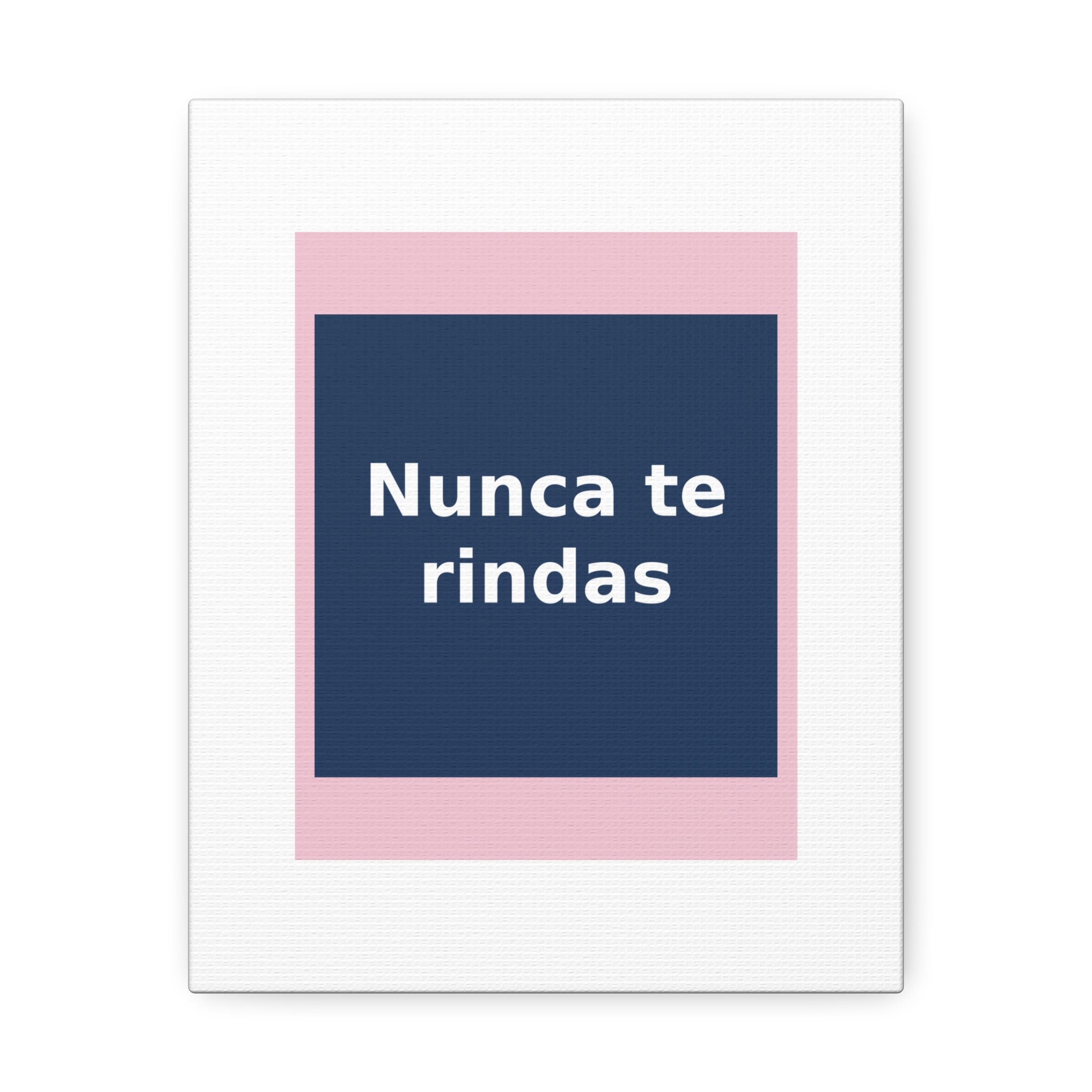 "Nunca te rindas" Black Cat Canvas | College Girl Gift | Fashion | KayKay Classics
