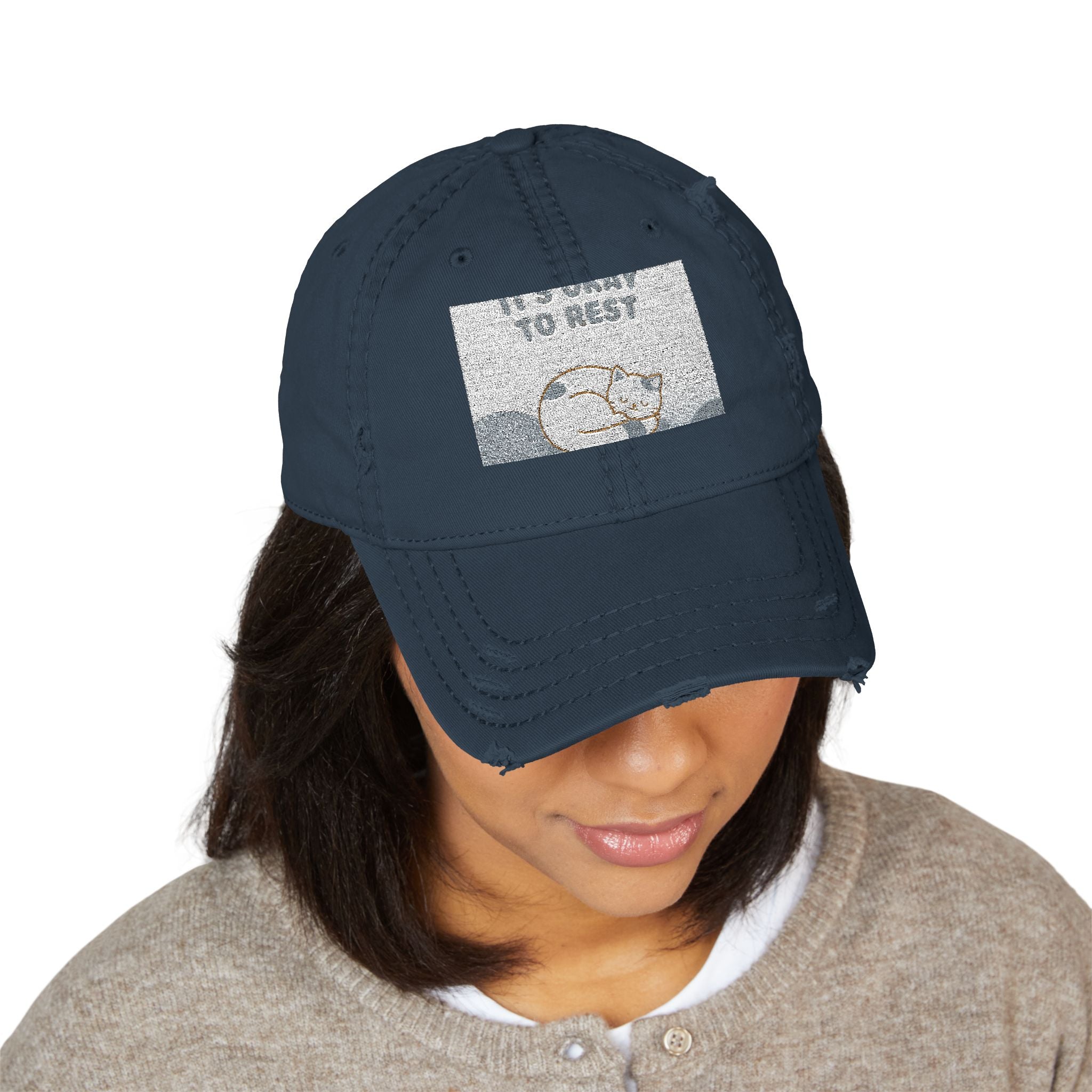 "NEEDS_OCR_SCAN" Black Cat Dad Hat | Trendy Gift for Her | Lifestyle | KayKay Classics