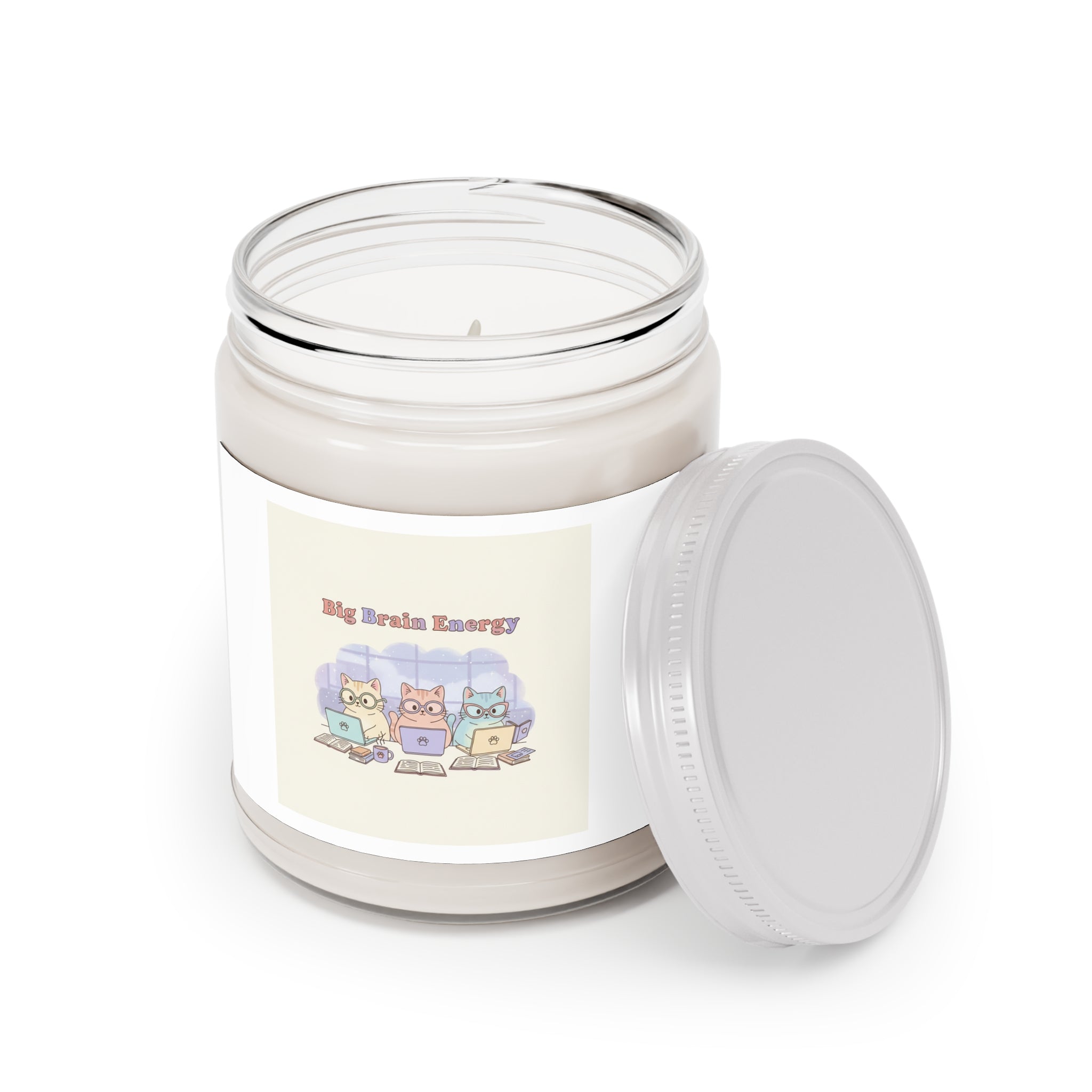 Big Brain Energy Cats Scented Candle