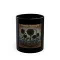 Sunflowers Black Mug 11oz – Gentle Strength