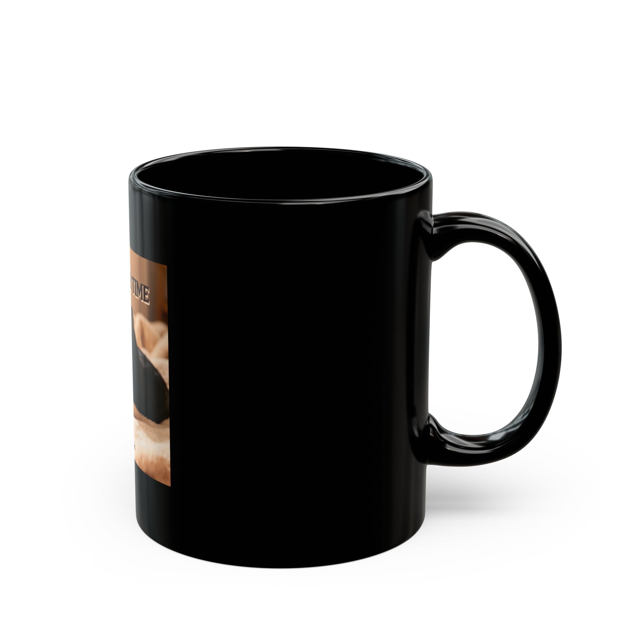 TAKE YOUR TIME Black Mug