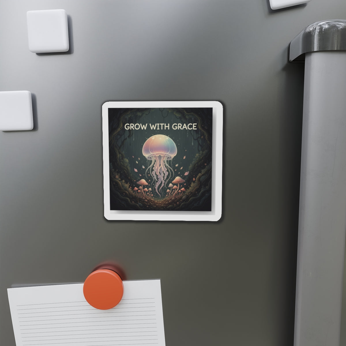 Kawaii Jellyfish Die-Cut Magnet – Grow With Grace