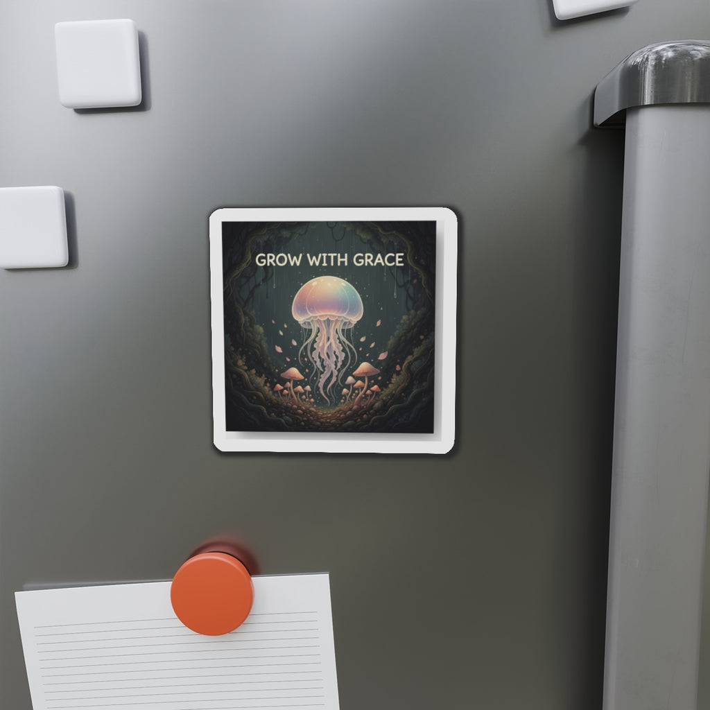 Kawaii Jellyfish Die-Cut Magnet – Grow With Grace