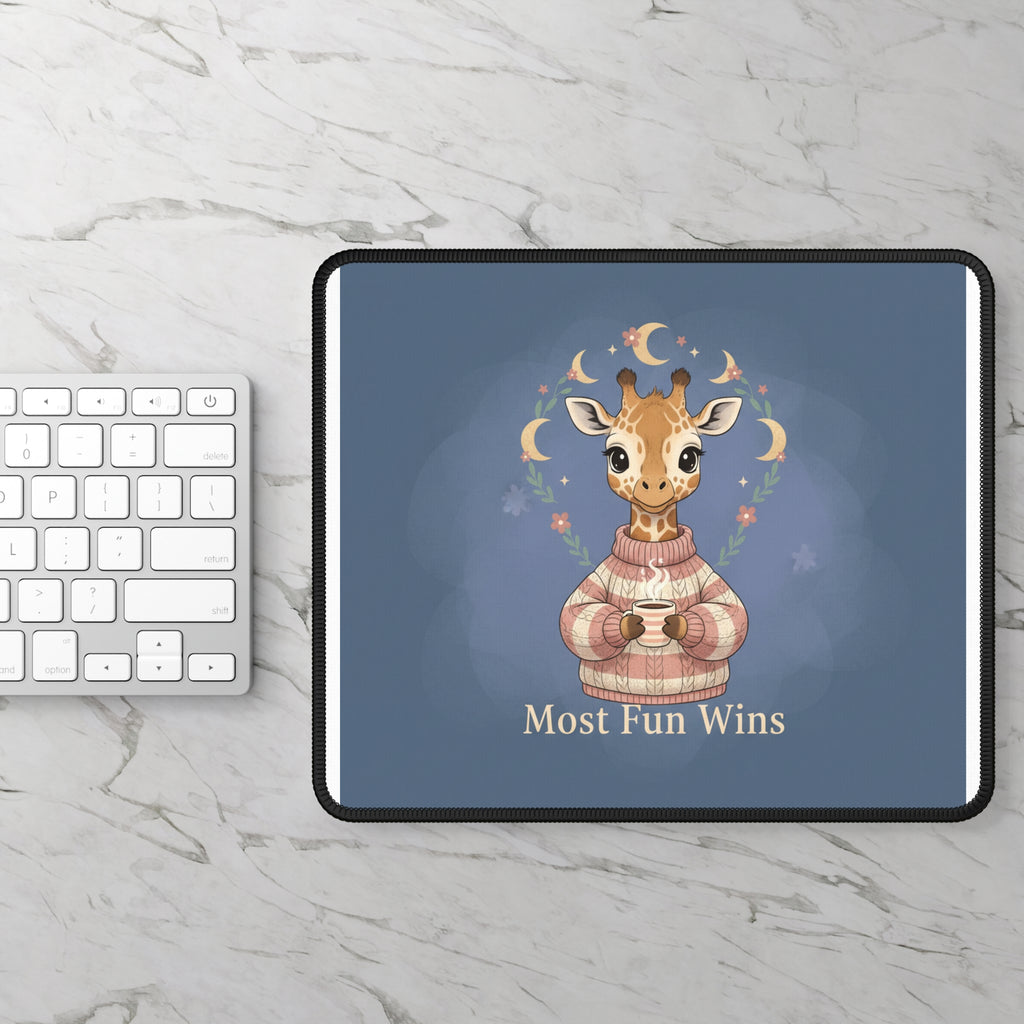 Giraffe Mouse Pad – Most Fun Wins