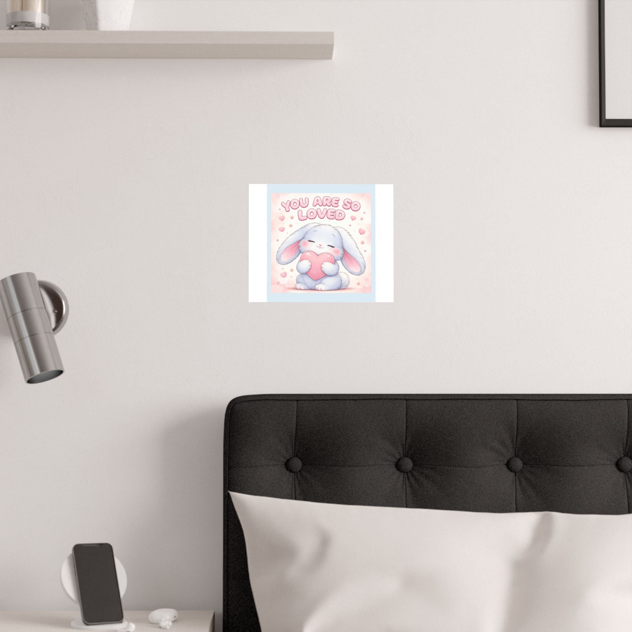 "YOU ARE SO LOVED" Black Cat Poster | College Girl Gift | Fashion | KayKay Classics