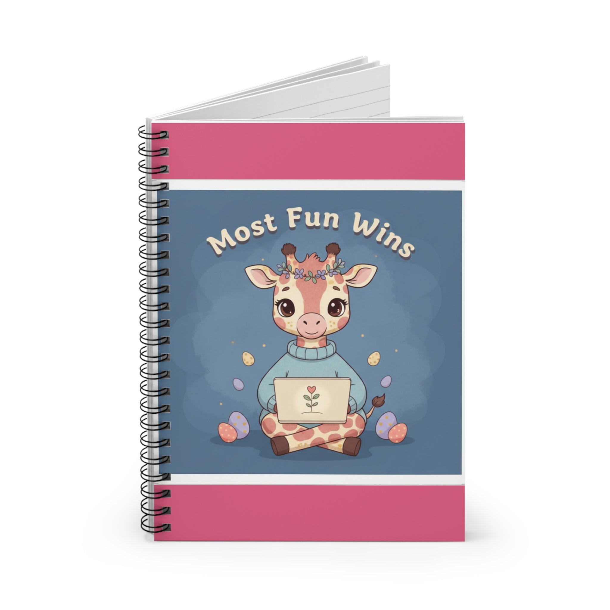 Giraffe Spiral Notebook – Most Fun Wins