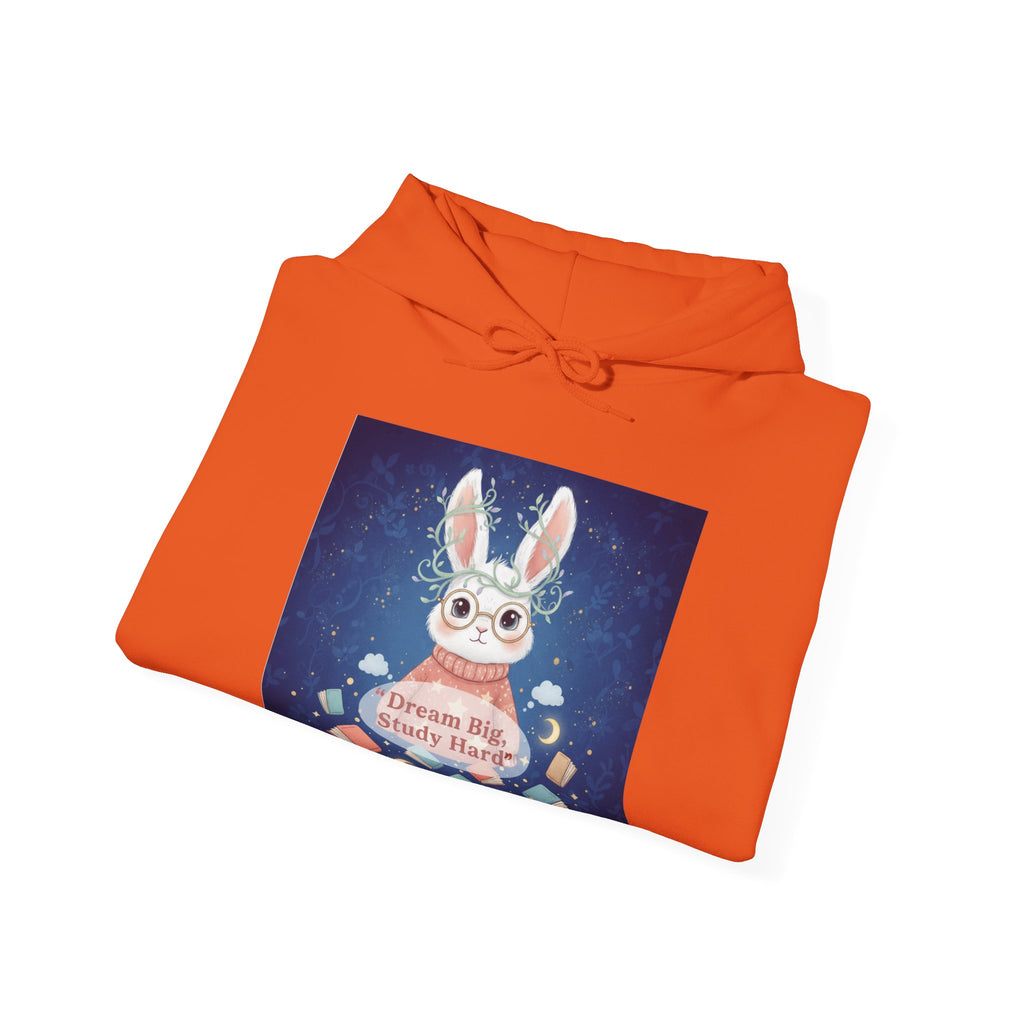 Rabbit Hoodie – Dream Big, Study Hard
