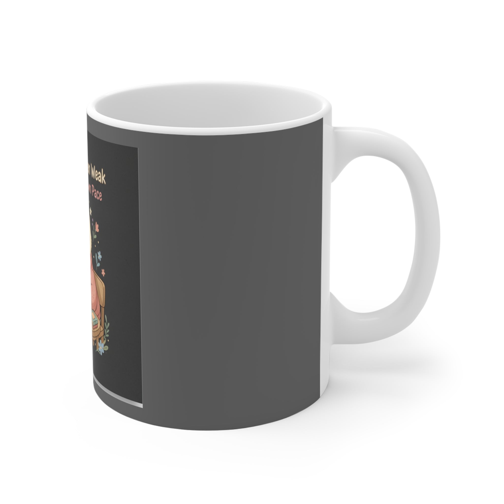 Duck In A Cardigan Mug 11oz – Soft Doesnt Mean Weak Bloom at Your Own