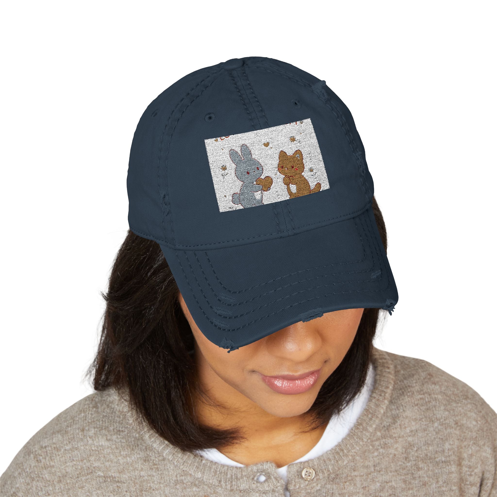 "LOVE CAN BE SOFT" Black Cat Dad Hat | College Girl Gift | Fashion | KayKay Classics